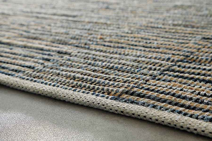 Wecon home Teppich »Denim Blues«, rechteckig, 6 mm Höhe, handgewebt, robust günstig online kaufen
