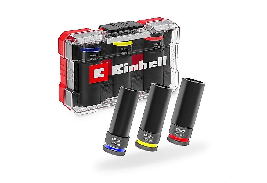 Einhell Bohrer- und Bit-Set, (3x Stecknüsse (17 / 19 / 21 mm, 80 mm Länge, günstig online kaufen