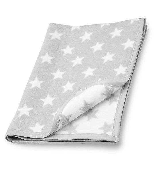 Babydecke Gray Star, mit Sternenmuster in Grau, pflegeleicht, 75x100 cm, Ar günstig online kaufen