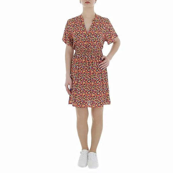 Ital-Design Sommerkleid Damen Freizeit (85987187) Print Minikleid in Orange günstig online kaufen