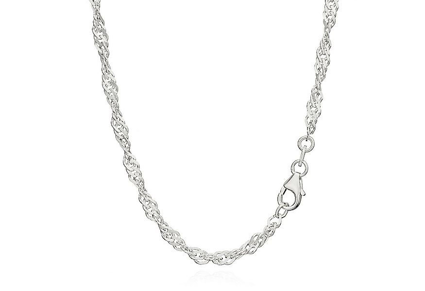 NKlaus Silberkette Echte 925er Sterlingsilber Singapur Kette Gedreht 42cm 3 günstig online kaufen