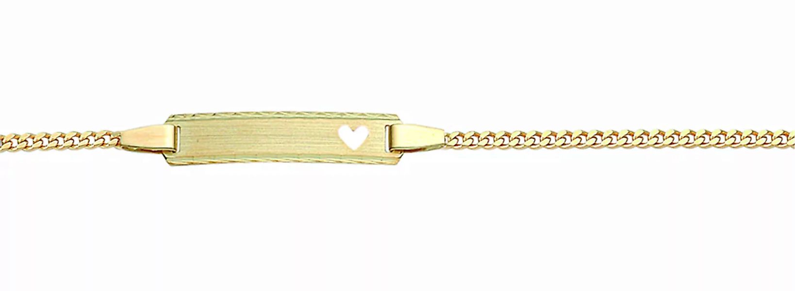 Adelia´s Goldarmband "Damen Goldschmuck 585 Gold Flach Panzer Armband 14 cm günstig online kaufen