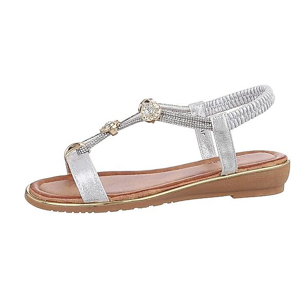 Ital-Design Damen Freizeit Riemchensandalette (86016748) Keilabsatz/Wedge günstig online kaufen