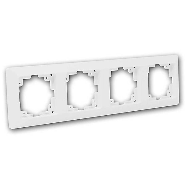 ChiliTec MILOS 4-Fach Rahmen Weiß Matt Vierfachrahmen günstig online kaufen