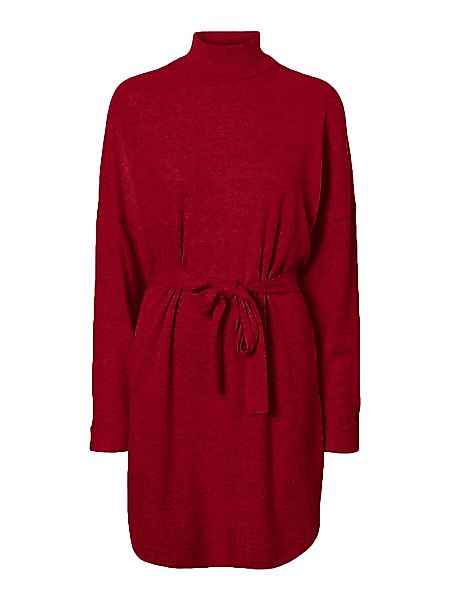 NOISY MAY Strick Kleid Mit Langen Ärmeln Damen Rot günstig online kaufen