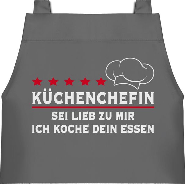 Shirtracer Kochschürze Küchenchefin Sei lieb zu günstig online kaufen