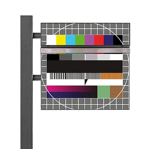 Banjado Standbriefkasten Anthrazit 45x120x16.5cm Groß Inkl. Montagematerial günstig online kaufen