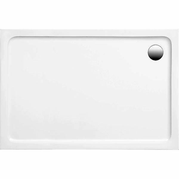 Ottofond Duschwanne Extraflach Aruba Rechteck 120 cm x 80 cm Weiß günstig online kaufen