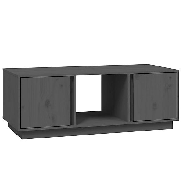vidaXL Couchtisch Grau 110x50x40 cm Massivholz Kiefer Modell 2 günstig online kaufen