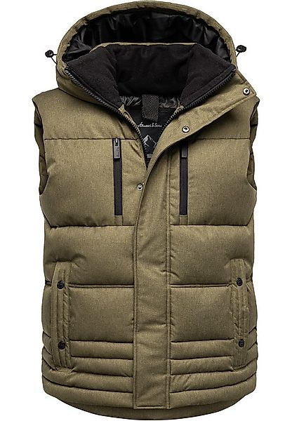Amaci&Sons Steppweste PACIFICA Steppweste Dicke Herren Outdoor Winter Weste günstig online kaufen