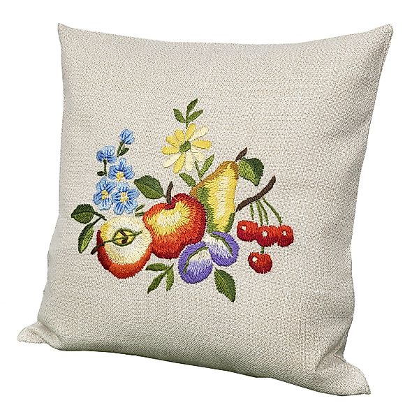 Delindo Lifestyle Kissenbezug Kissenhülle handgestickt, (1 Stück), per Hand günstig online kaufen