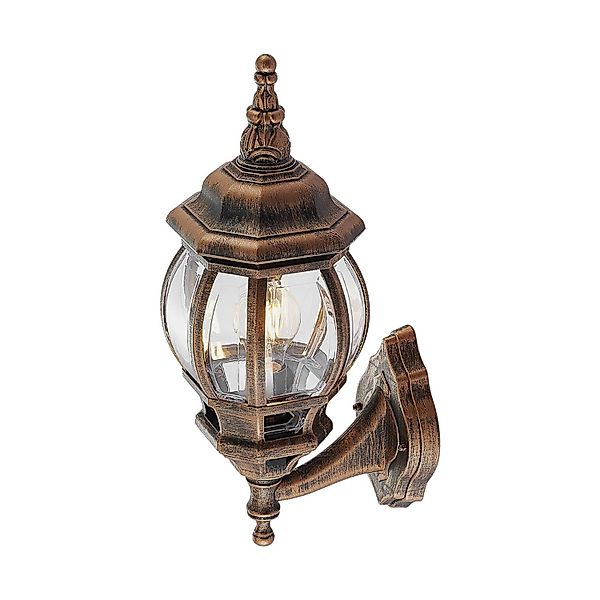 Lindby Wandleuchte Außen Nadesha 9949036 Spritzwassergeschützt Retro Vintag günstig online kaufen