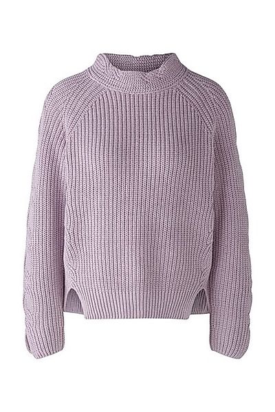 Oui Strickpullover Oui Damen Pullover Baumwollmischung violett 42 (1-tlg) günstig online kaufen