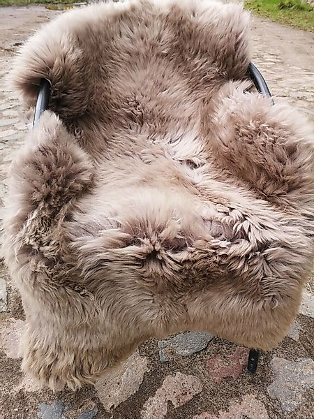 Provellus Fellteppich Lammfell Schaffell Taupe Öko günstig online kaufen