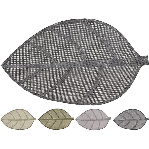 BURI Platzset Platzset ca.50x33cm blattförmig Tischdeckchen günstig online kaufen