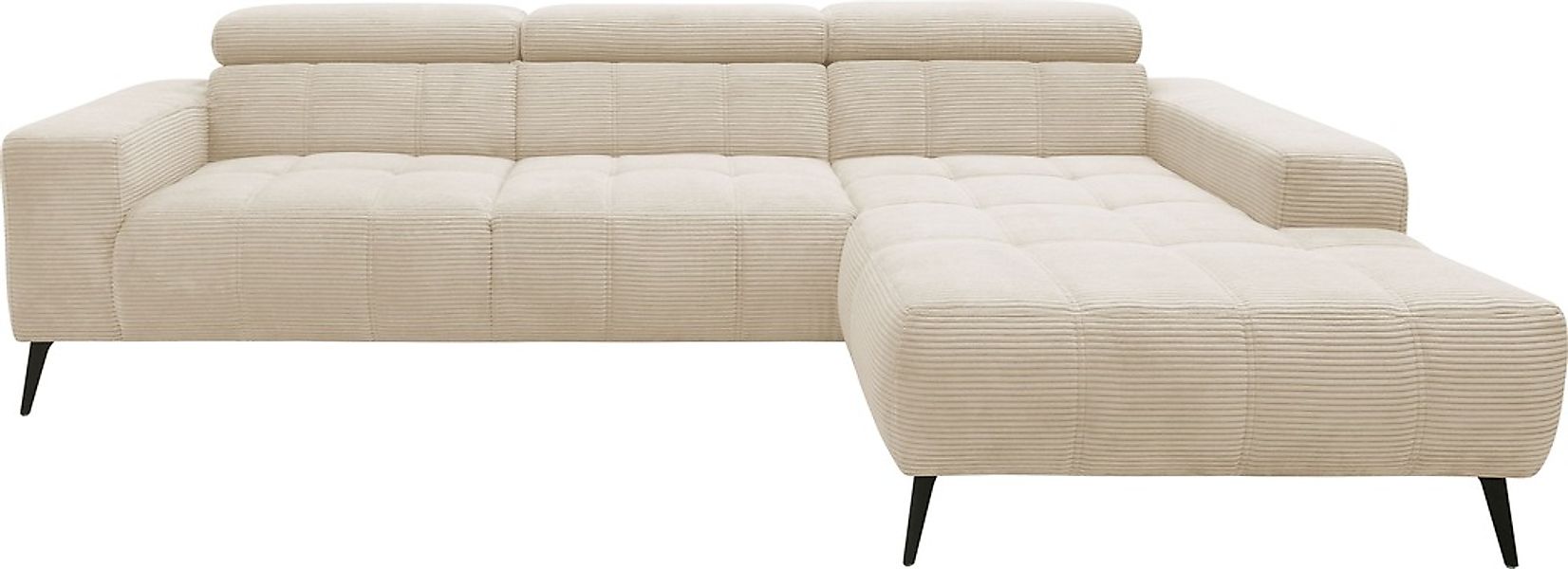 DOMO collection Ecksofa "Trento L-Form, mit Kufenfuß oder Einzelfuß" wahlwe günstig online kaufen