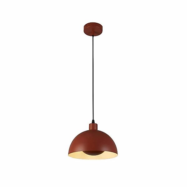 Hängeleuchte Mars, dunkel-orange, Ø 25 cm, Stahl günstig online kaufen