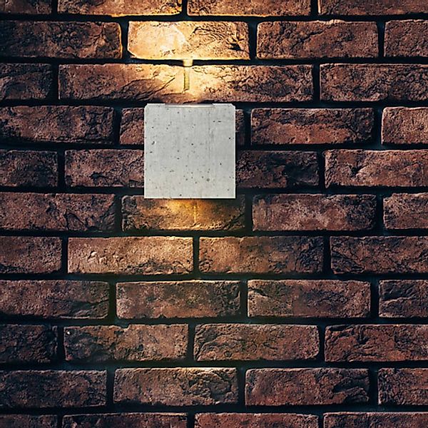 Betongraue LED-Außenwandlampe Riak günstig online kaufen