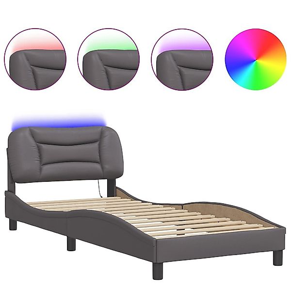 vidaXL Bett Bettgestell mit LED ohne günstig online kaufen