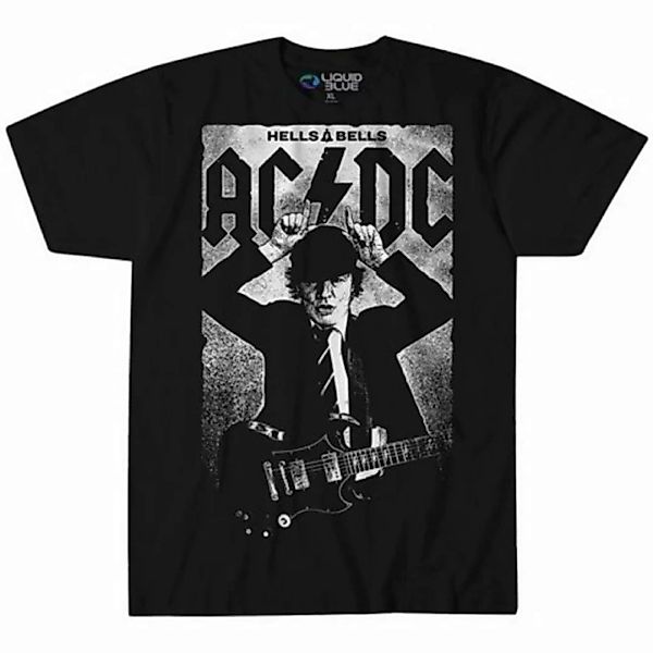 Liquid Blue T-Shirt AC/DC - Angus Young Poster mit lizensiertem Print günstig online kaufen