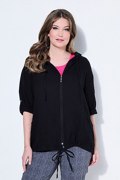 MIAMODA Longbluse Musselin-Bluse Komfort Fit 3/4-Ärmel günstig online kaufen