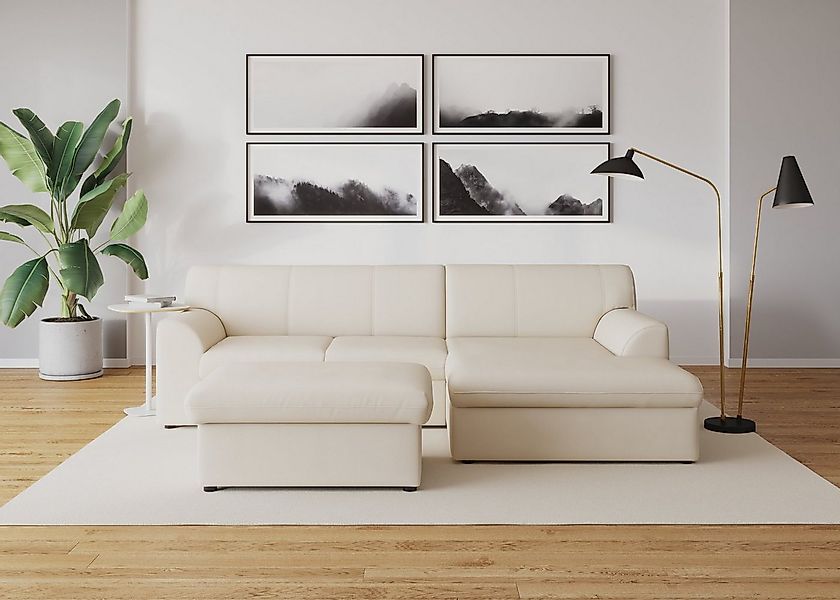 DOMO collection Ecksofa "Topper, elegant und zeitlos, kompaktes Stellmaß 24 günstig online kaufen