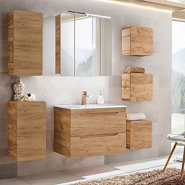 Lomadox Badmöbel-Set LUTON-56-CRAFT, (Spar-Set, 7-St), mit günstig online kaufen