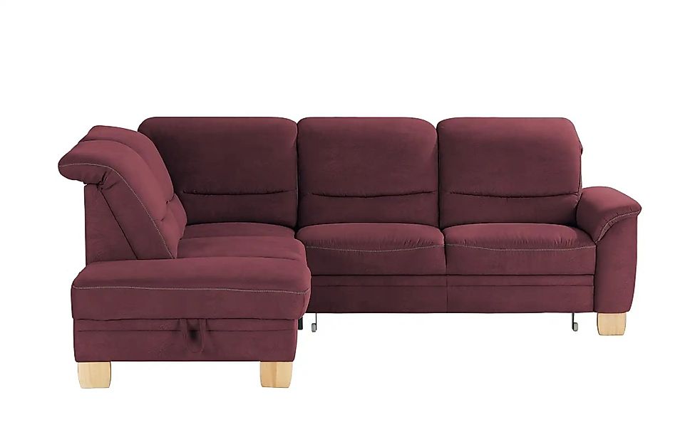 meinSofa Ecksofa  Liva ¦ rot ¦ Maße (cm): B: 254 T: 224.0 Polstermöbel > So günstig online kaufen