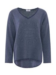 Zwillingsherz Sweatshirt Positive Mind (1-tlg) Fransen günstig online kaufen