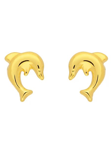 Adelia´s Paar Ohrhänger "333 Gold Ohrringe Ohrstecker Delphin", Goldschmuck günstig online kaufen