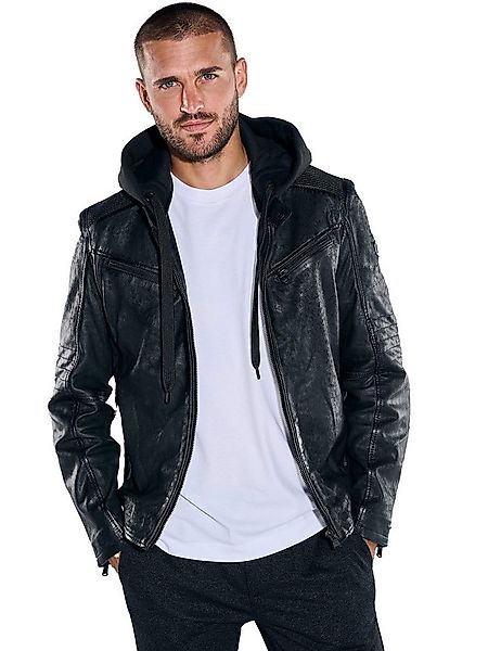emilio adani Lederjacke emilio adani Herren Lederjacke, Schwarz günstig online kaufen