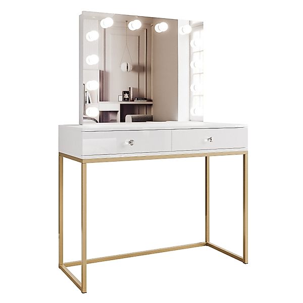 Lookway Schminktisch BLANCO GOLD ELITE mit günstig online kaufen