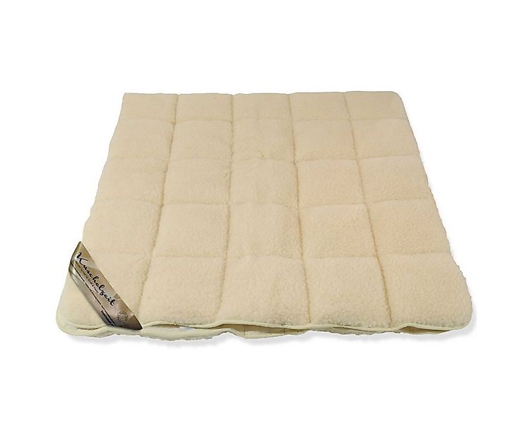 Meivita, Topper bauschiges Lammflor Unterbett mit 4 Eckgummis, 3 cm hoch, M günstig online kaufen