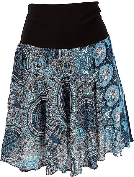 Guru-Shop Minirock Luftiger Minirock, Boho Sommerrock - blau Boho günstig online kaufen