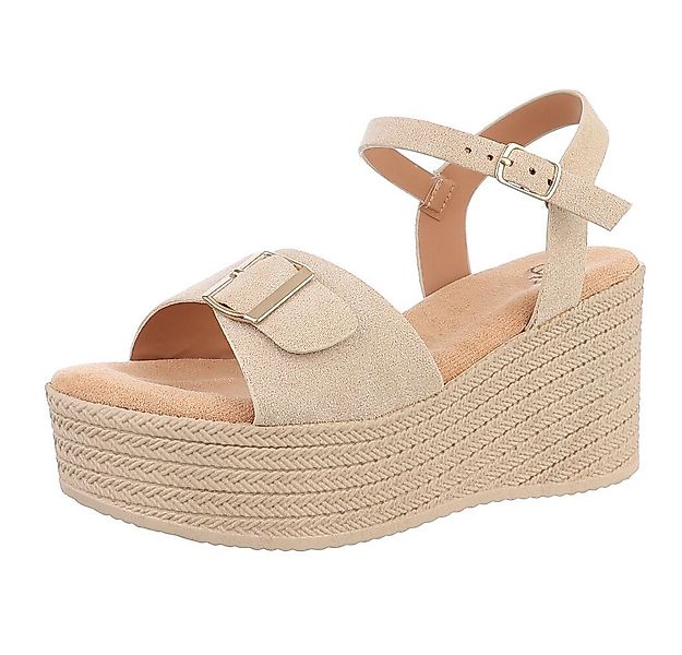Ital-Design Elegante Plateau-Sandalen für jeden Anlass Plateausandaletten ( günstig online kaufen