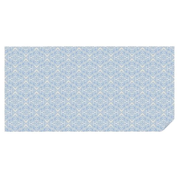 Tulup Fensterfolie Blumenschmuck Milchglasfolie 200x100 cm Blau Milchglasfo günstig online kaufen