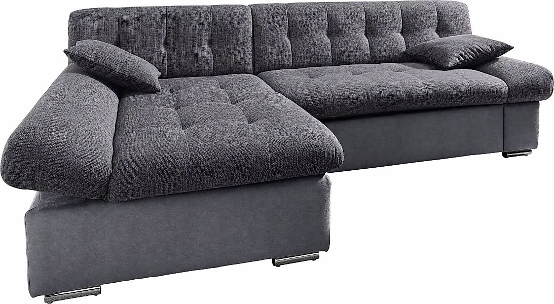 TRENDMANUFAKTUR Ecksofa "Reggae, modern und bequem, aktueller Materialmix, günstig online kaufen