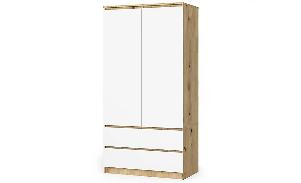 Drehtürenschrank mit 2 Schubladen Oda ¦ mehrfarbig ¦ Maße (cm): B: 90 H: 18 günstig online kaufen