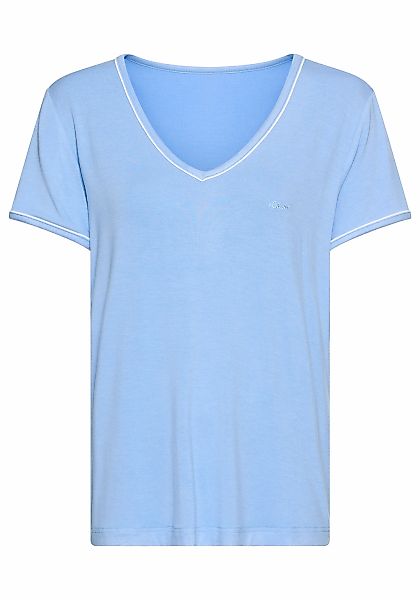 s.Oliver Pyjamaoberteil 1-teilig, mit kleiner Kontrast-Paspel günstig online kaufen