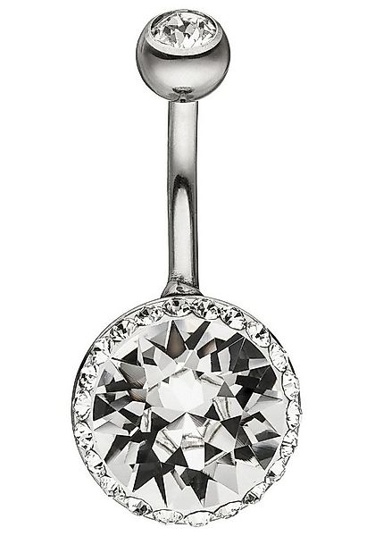 JOBO Bauchnabelpiercing, Edelstahl mit Kristallsteinen günstig online kaufen