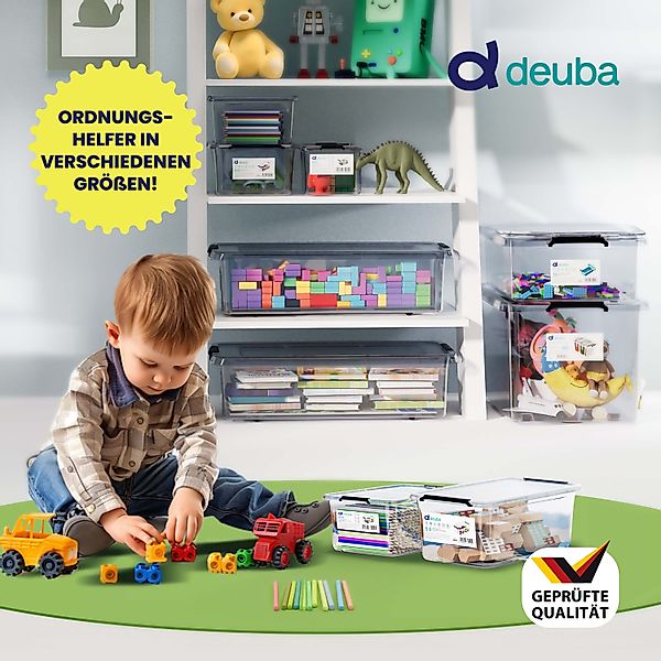 Aufbewahrungsbox Transparent 10er-Set 30x20x12cm 5L günstig online kaufen