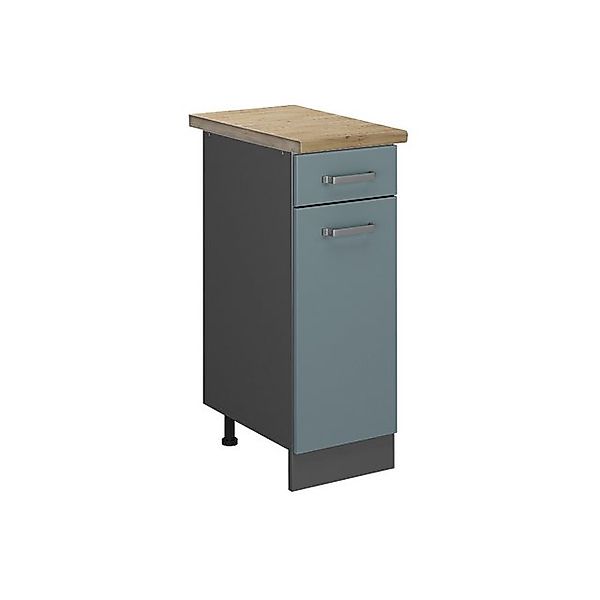 Vicco Küchenunterschrank R-Line Schubladenschrank für die Küche Blau-Grau/A günstig online kaufen