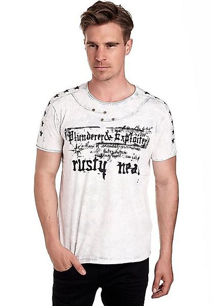 Rusty Neal T-Shirt in melierter Optik günstig online kaufen