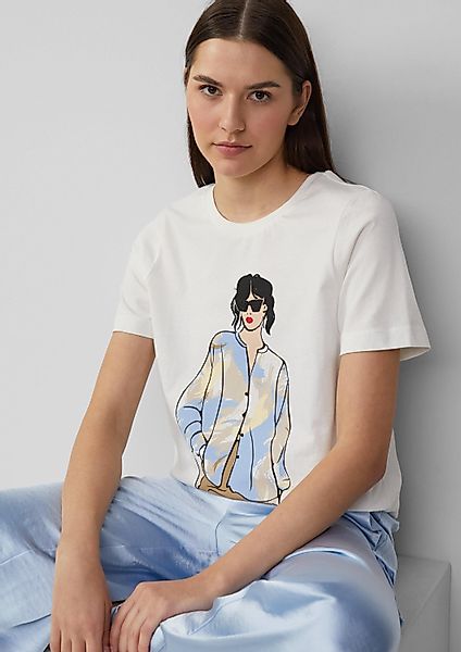 s.Oliver Kurzarmshirt T-Shirt Jerseyshirt im Relaxed günstig online kaufen