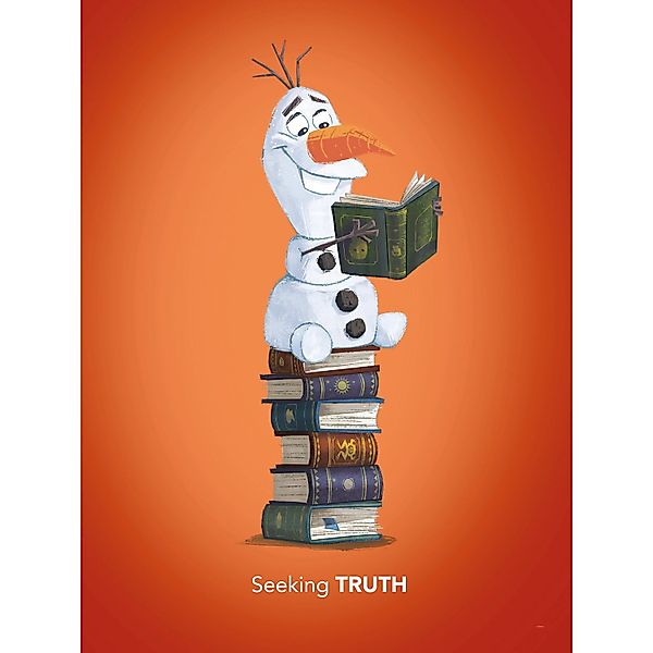 Komar Bild "Frozen Olaf Reading" Disney 1 Stk. tlg. Wandbild zur Dekoration günstig online kaufen