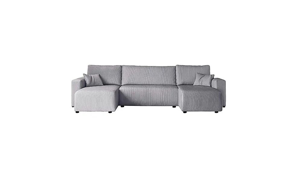 Wohnlandschaft mit Schlaffunktion Pianoni ¦ grau ¦ Maße (cm): B: 312 H: 83 günstig online kaufen