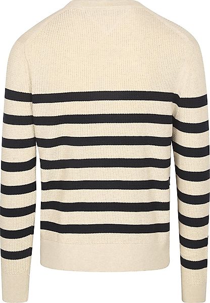 Tommy Hilfiger Strickpullover STRUCTURE CREW NK mit kontrastfarbenen Streif günstig online kaufen