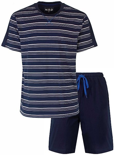 M.E.Q. Schlafanzug Herren Pyjama kurz Shorty (2 tlg) Baumwolle günstig online kaufen