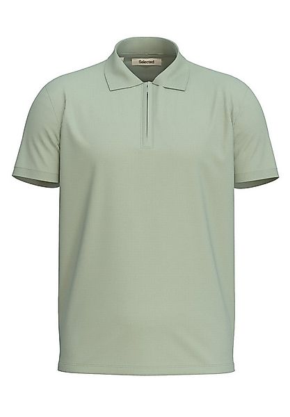 Selected Poloshirt SLHFAVE ZIP SS POLO NOOS Baumwollmischung, regular fit günstig online kaufen