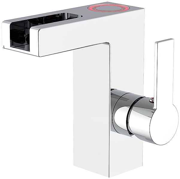 Schütte Waschtischarmatur Wasserhahn mit LED-Schwallauslauf, Mischbatterie günstig online kaufen